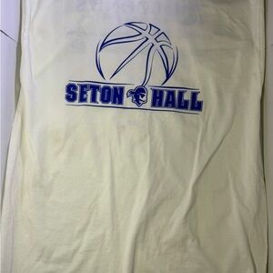 Seton Hall Basketball Shirt Mens Large White NCAA College Graphic Tee